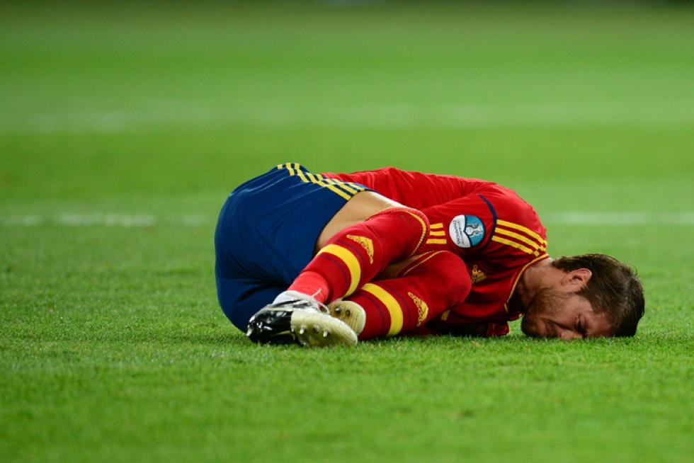 Imágenes de la final de la Eurocopa 2012, en la que se enfrentan las selecciones española e italiana