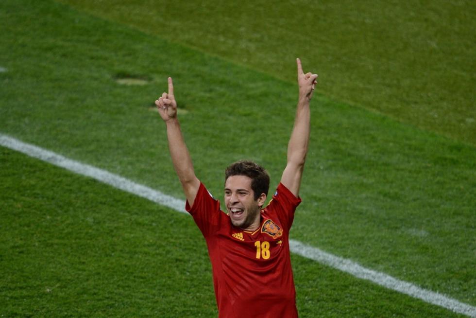 Imágenes de la final de la Eurocopa 2012, en la que se enfrentan las selecciones española e italiana