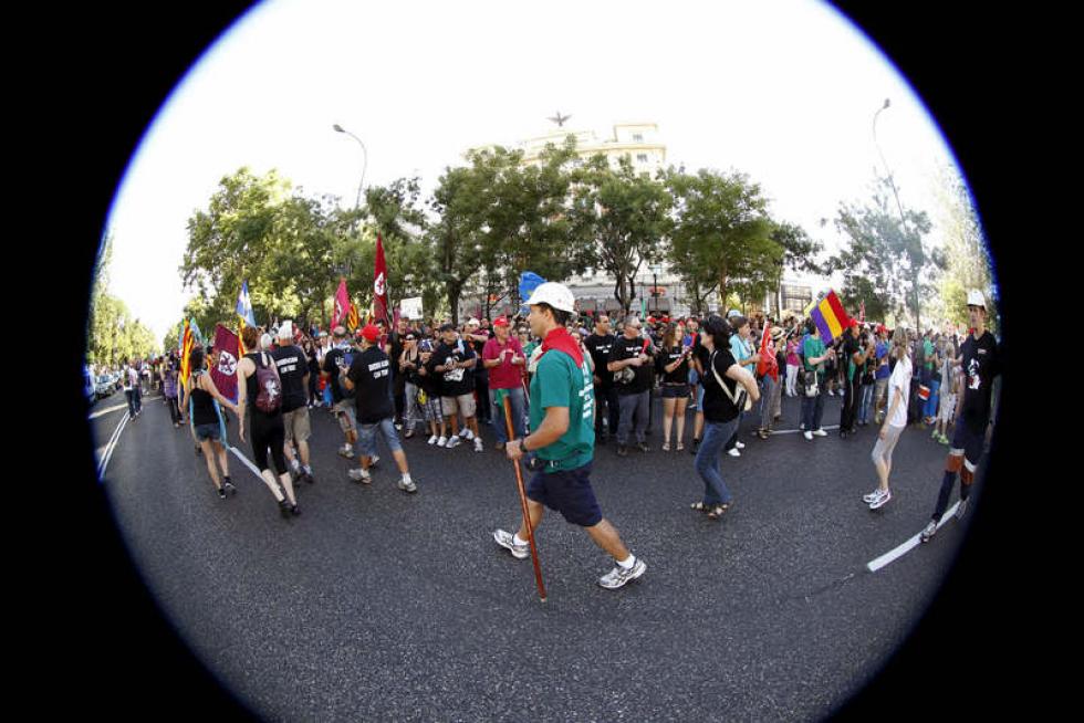 Marcha minera en Madrid