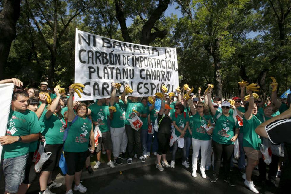 Manifestación minera en Madrid