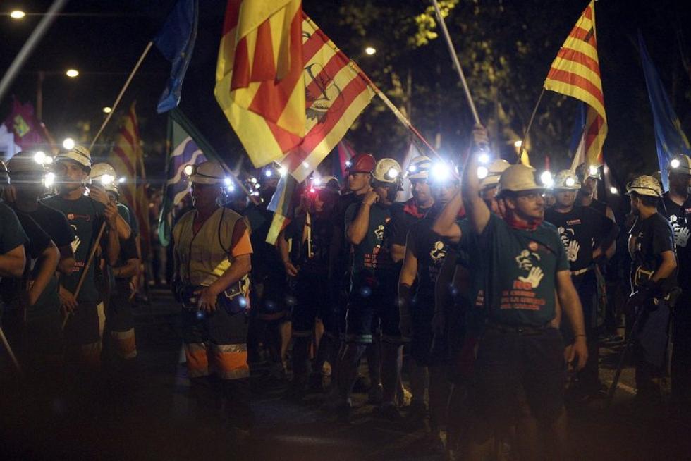 La marcha minera llega a Madrid