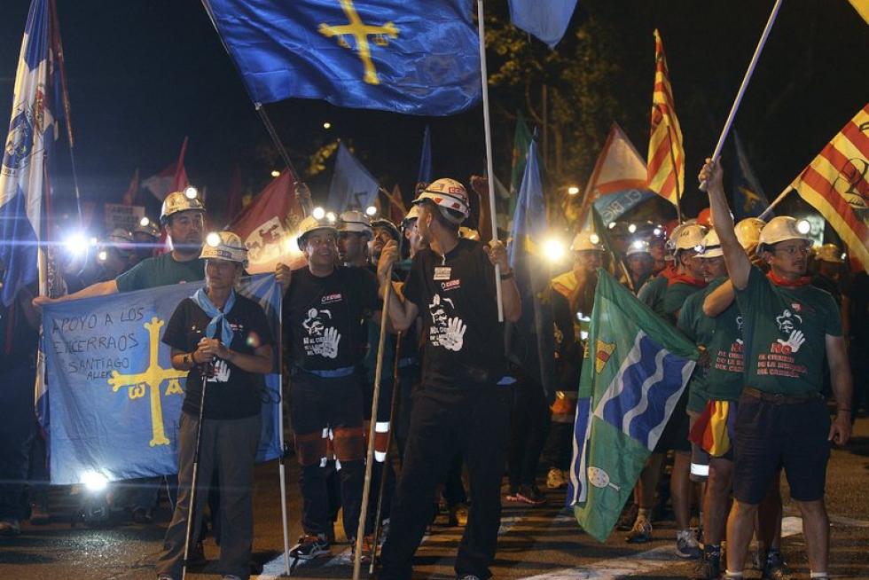 La marcha minera llega a Madrid