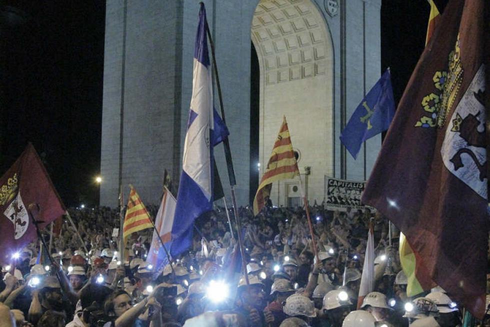 La marcha minera llega a Madrid