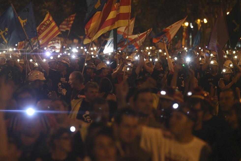 La marcha minera llega a Madrid