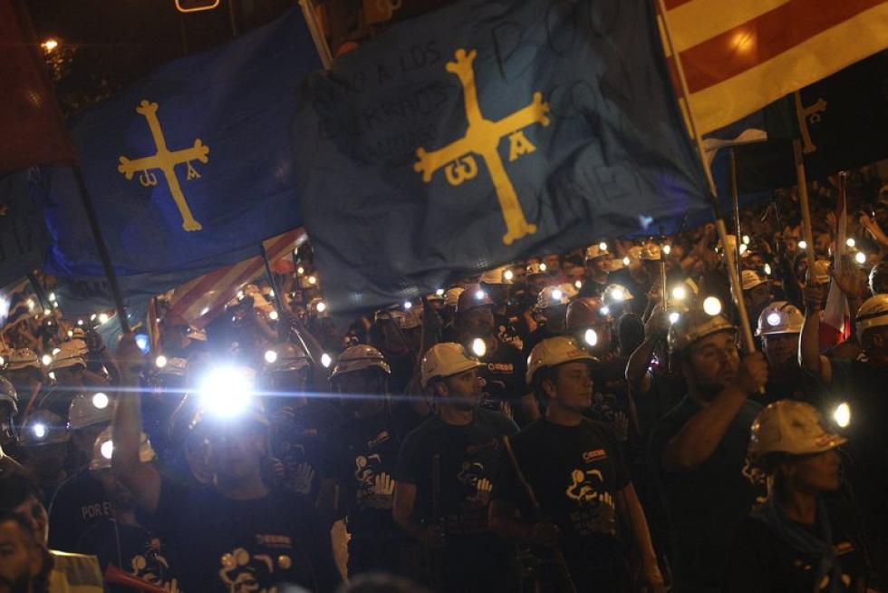 La marcha minera llega a Madrid