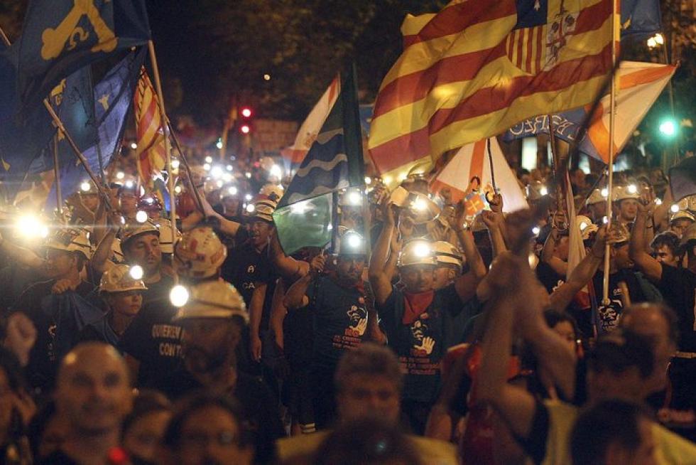 La marcha minera llega a Madrid