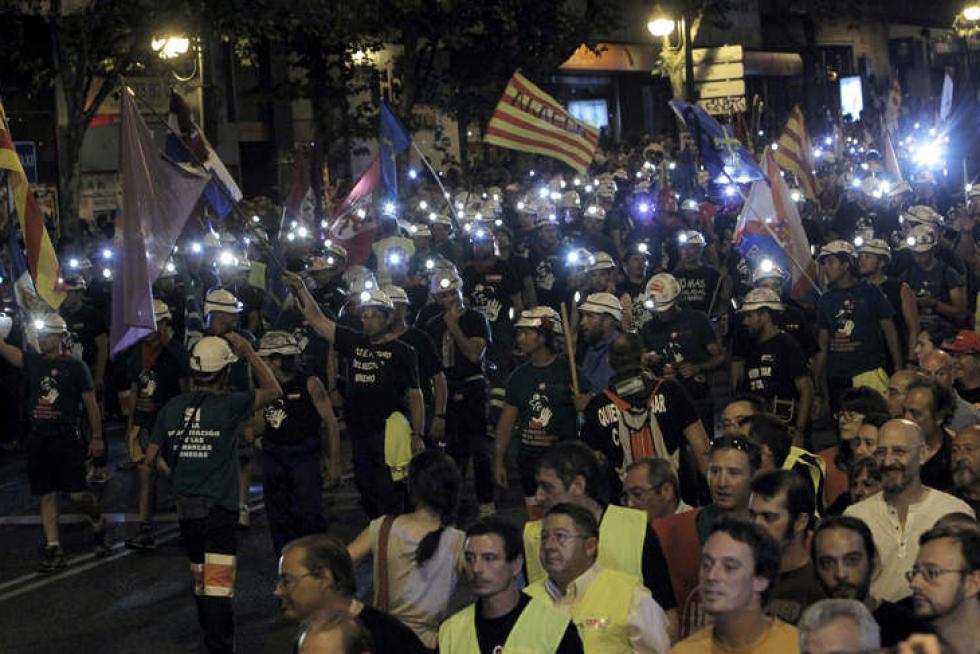 La marcha minera llega a Madrid