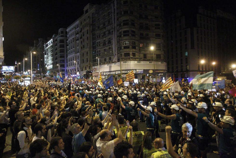 La marcha minera llega a Madrid