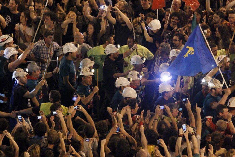 La marcha minera llega a Madrid