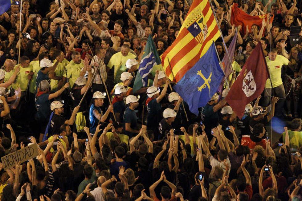 La marcha minera llega a Madrid
