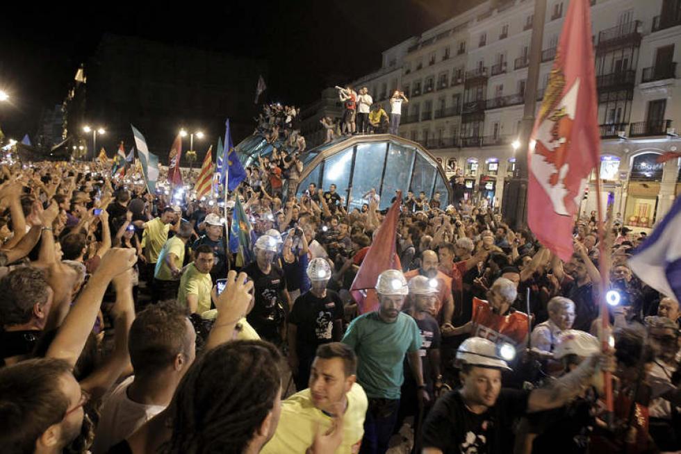 La marcha minera llega a Madrid