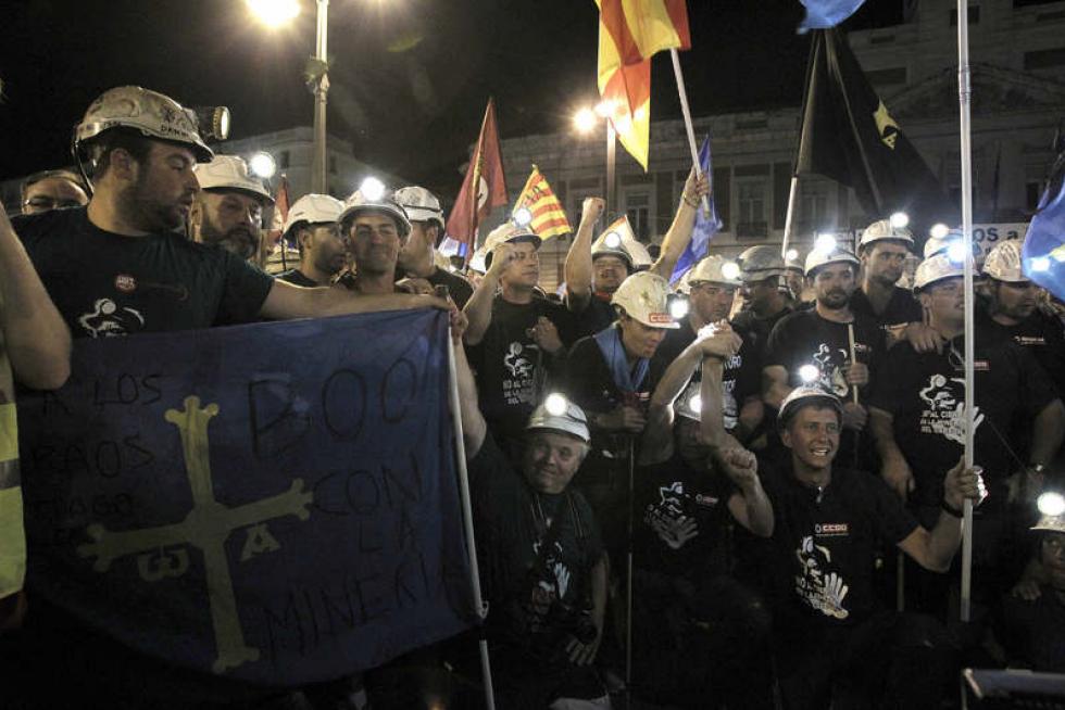 La marcha minera llega a Madrid