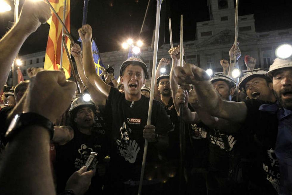 La marcha minera llega a Madrid