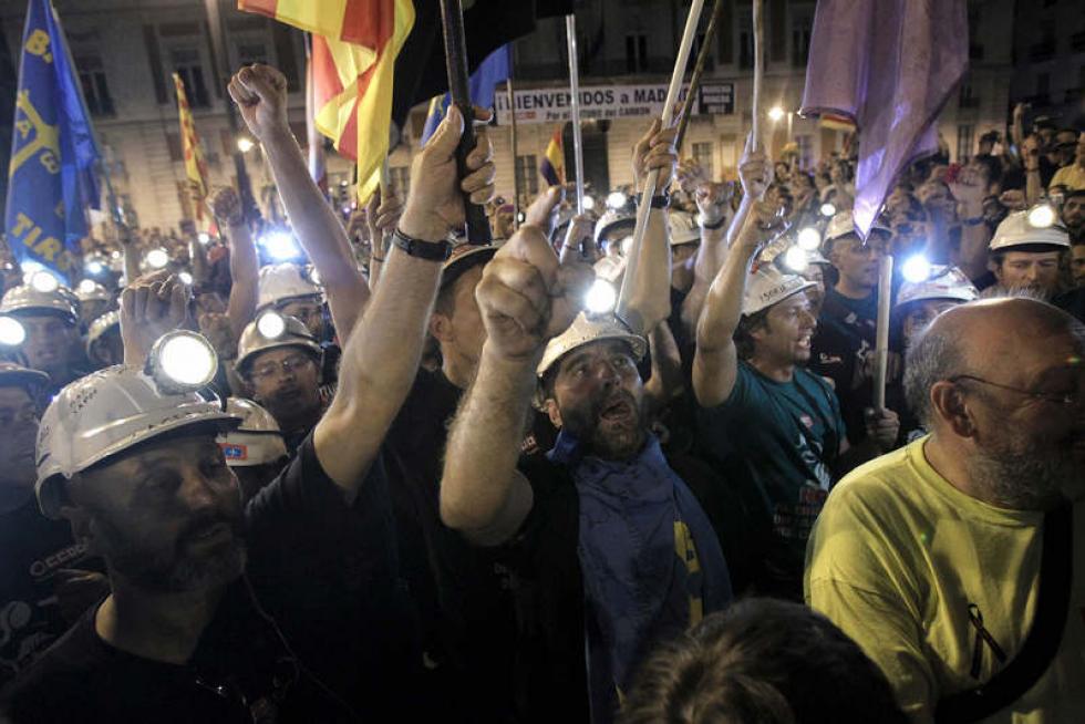 La marcha minera llega a Madrid