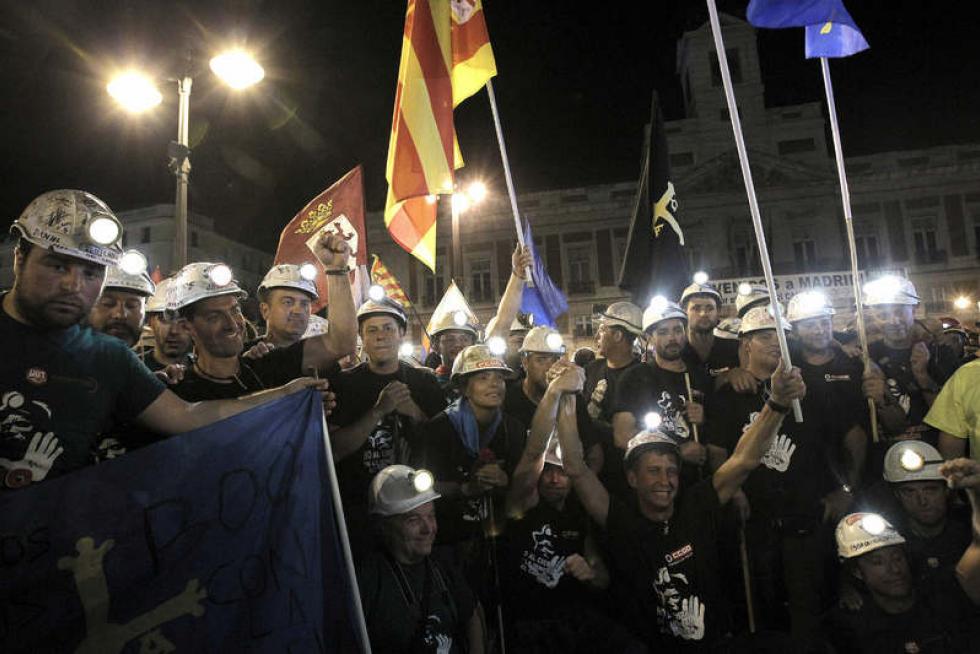 La marcha minera llega a Madrid