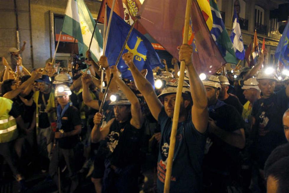 La marcha minera llega a Madrid