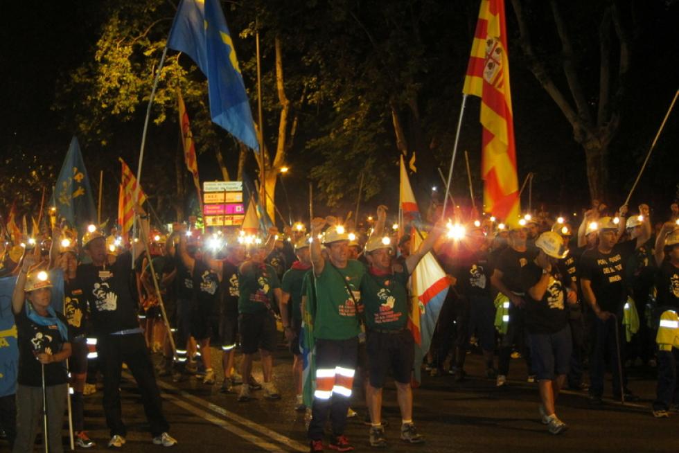La marcha minera llega a Madrid