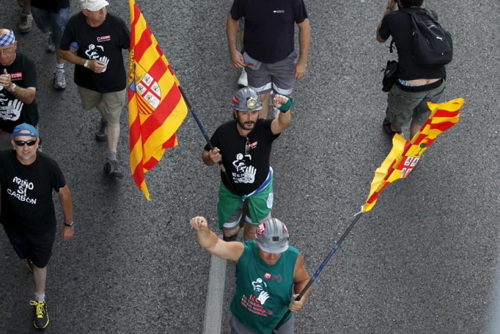 La marcha minera llega a Madrid