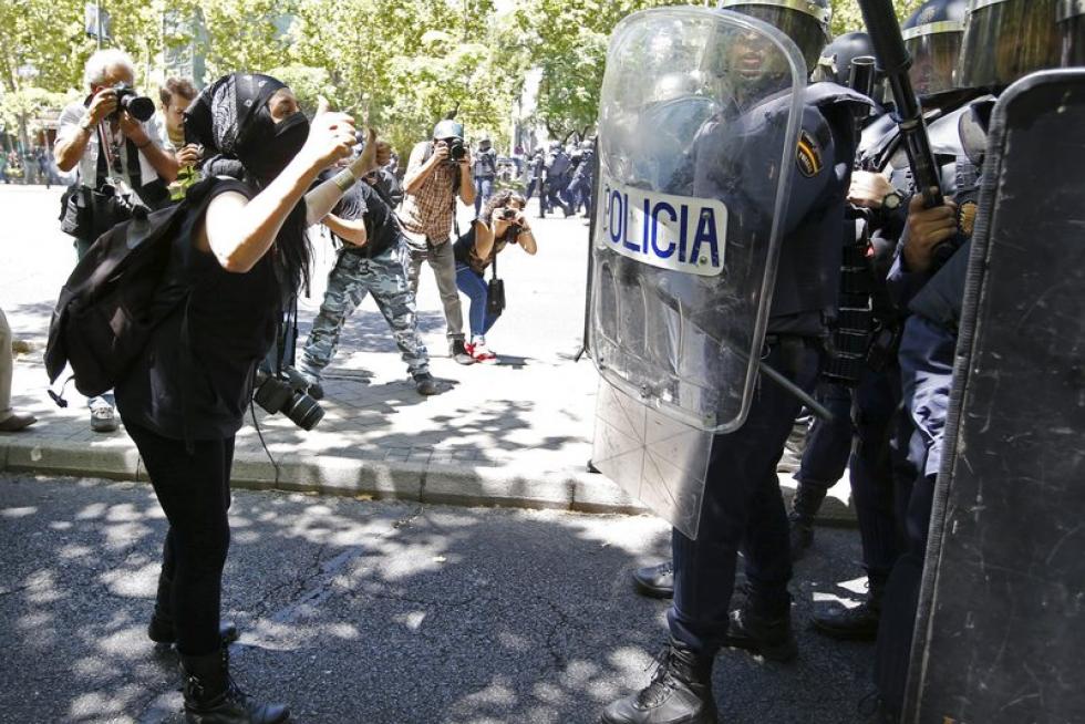 Manifestación minera en Madrid