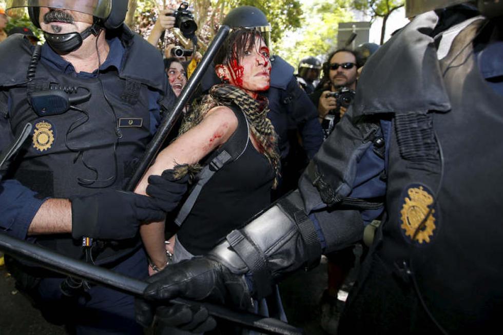 Manifestación minera en Madrid
