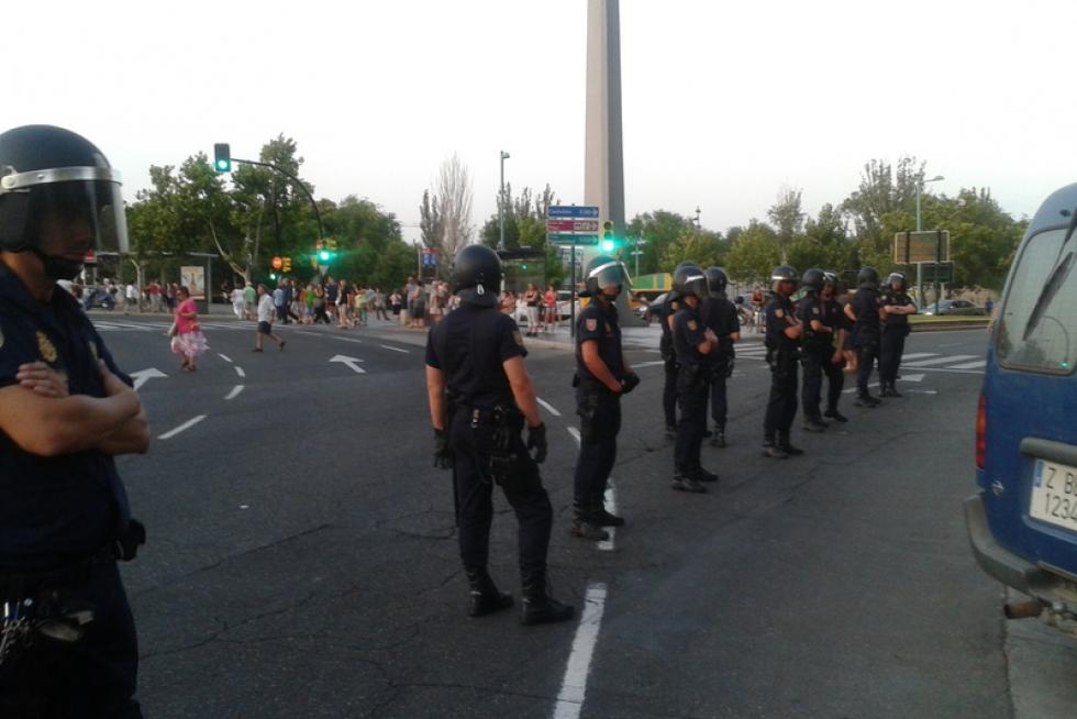 Protestas de los trabajadores contra los recortes del Ejecutivo
