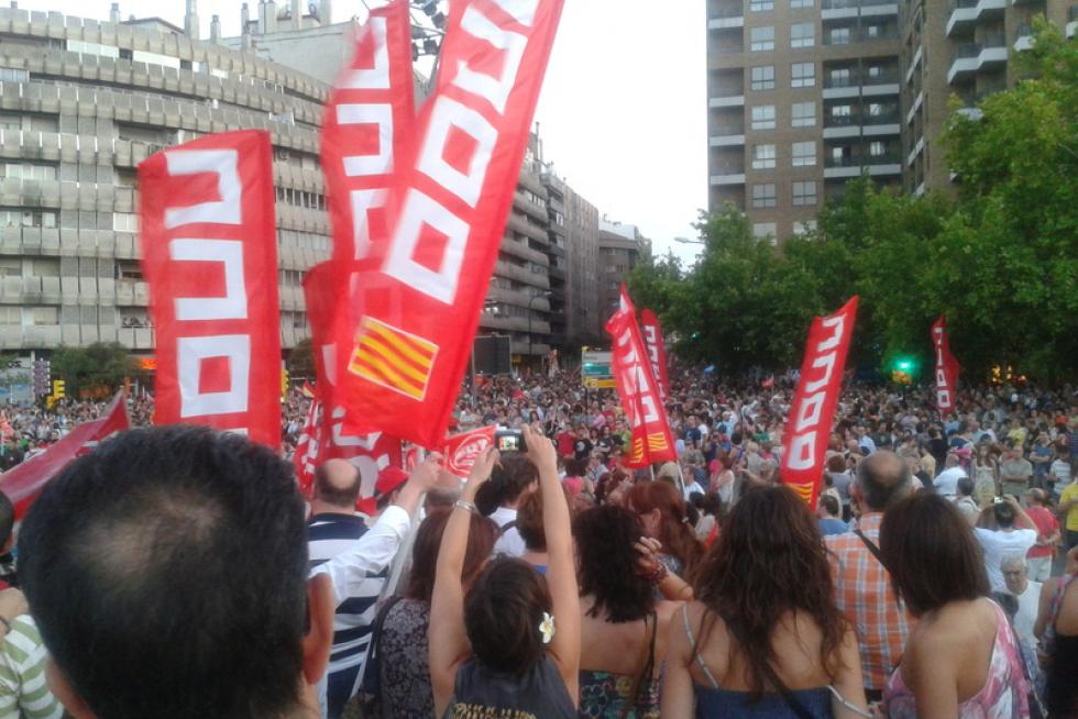 Protestas de los trabajadores contra los recortes del Ejecutivo