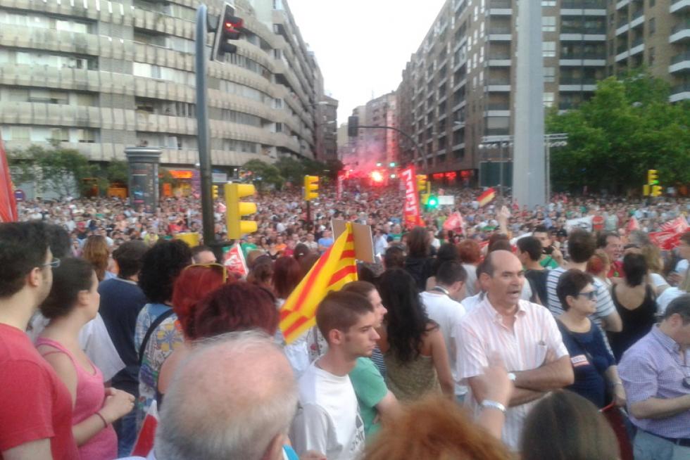 Protestas de los trabajadores contra los recortes del Ejecutivo