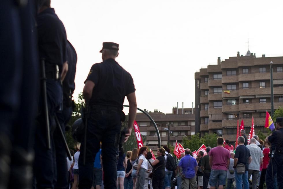 Protestas de los trabajadores contra los recortes del Ejecutivo