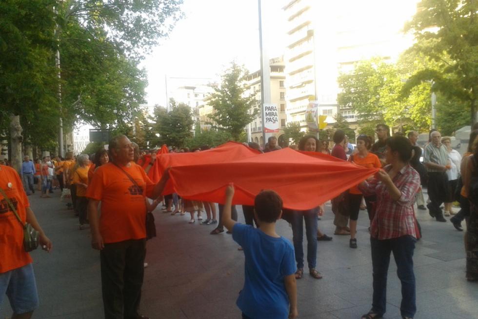 Protestas de los trabajadores contra los recortes del Ejecutivo