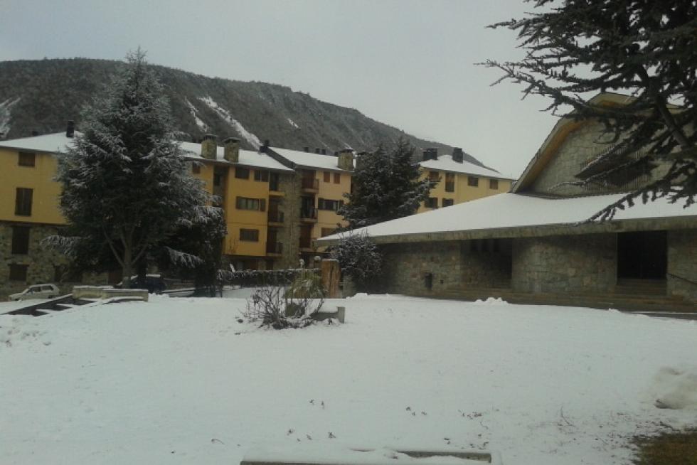 Nieve en Biescas