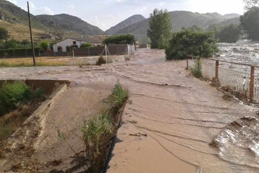 Las fuertes tormentas dejan al menos un desaparecido en Oliete