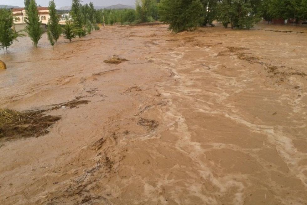 Las fuertes tormentas dejan al menos un desaparecido en Oliete