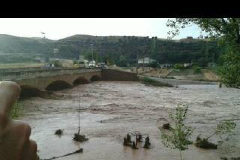Las fuertes tormentas dejan al menos un desaparecido en Oliete