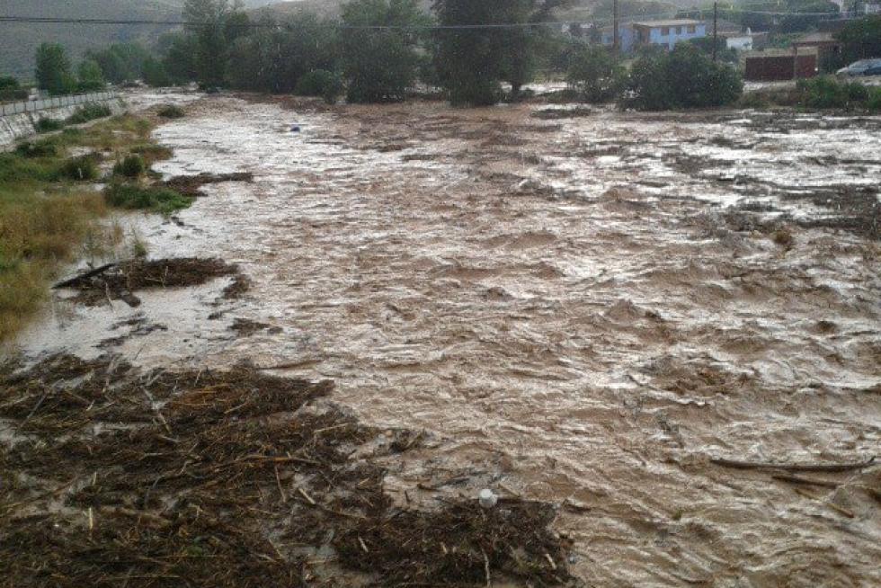 Las fuertes tormentas dejan al menos un desaparecido en Oliete