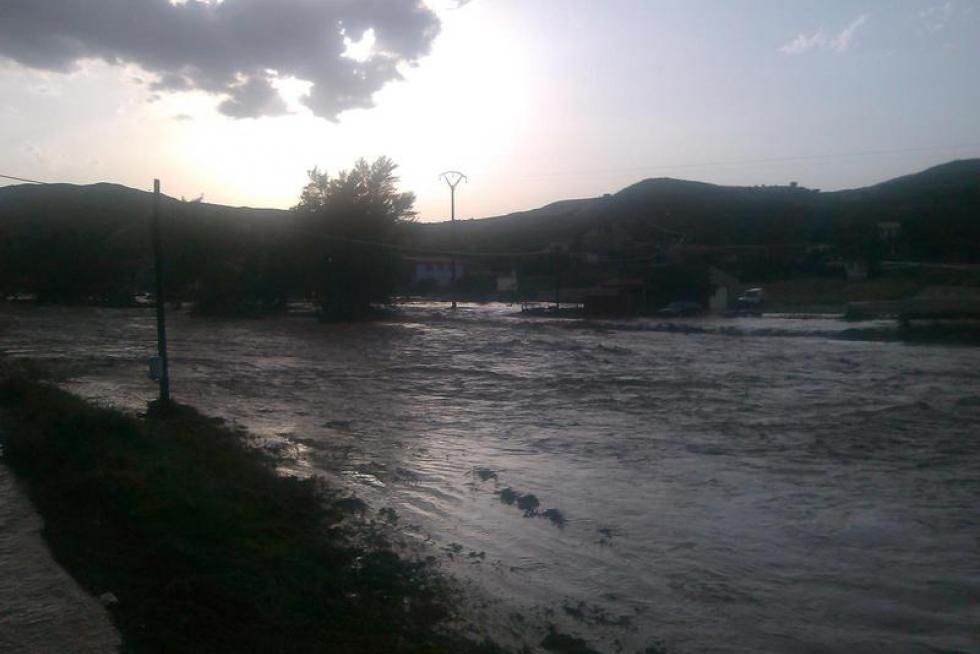 Las fuertes tormentas dejan al menos un desaparecido en Oliete