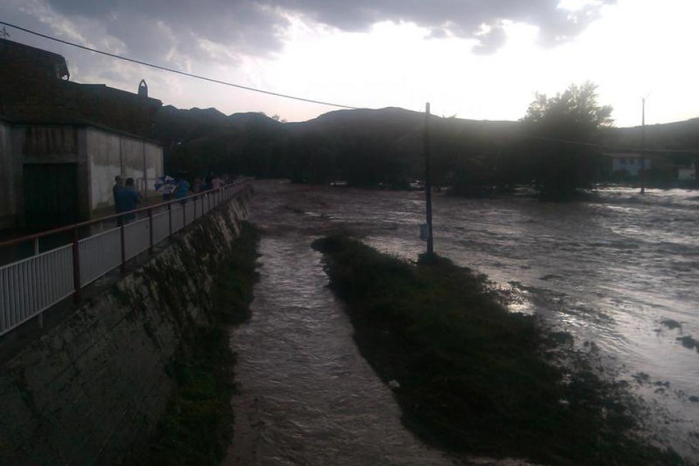 Las fuertes tormentas dejan al menos un desaparecido en Oliete