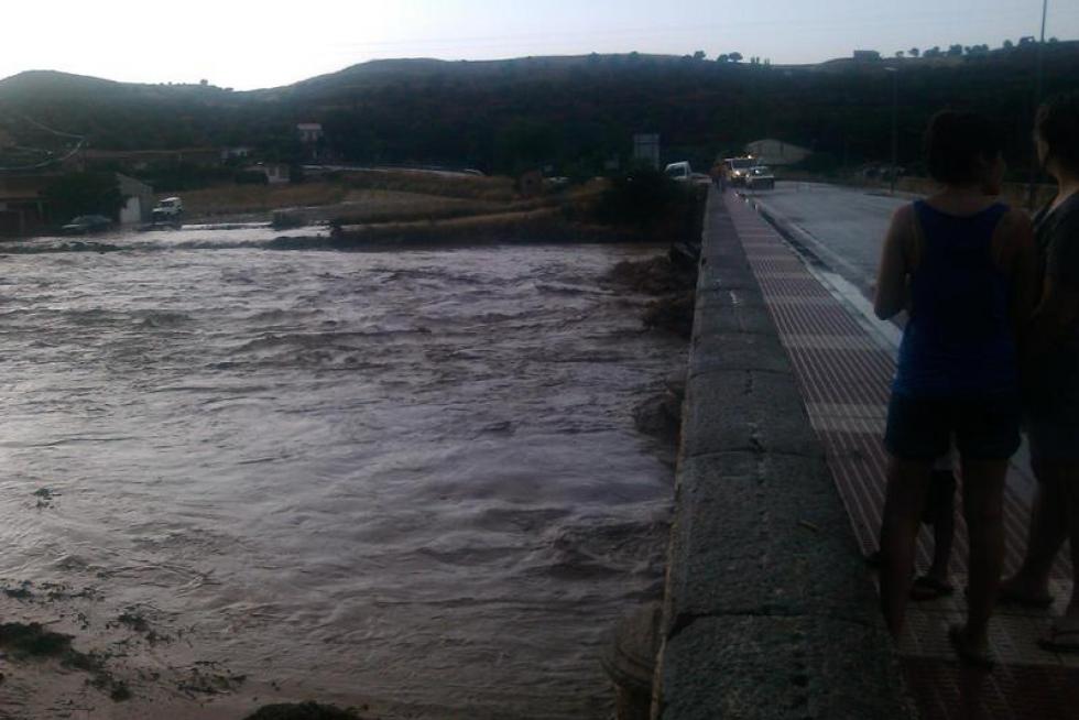 Las fuertes tormentas dejan al menos un desaparecido en Oliete