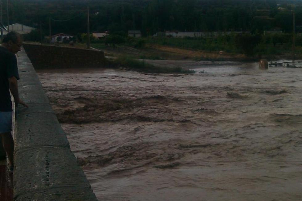 Las fuertes tormentas dejan al menos un desaparecido en Oliete