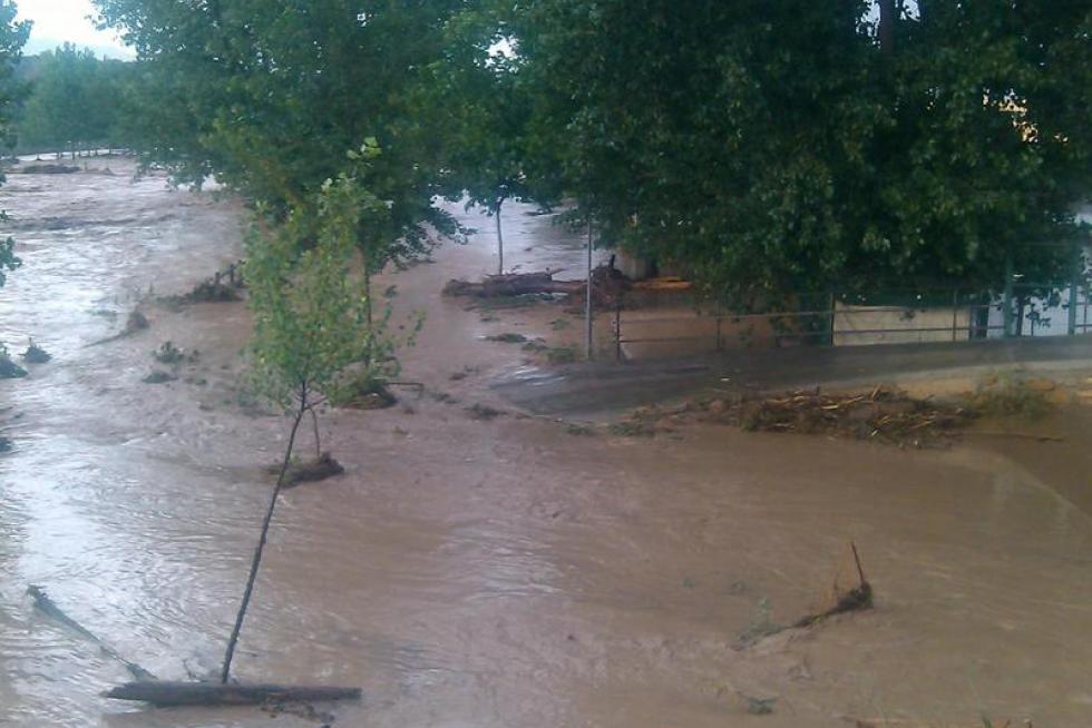 Las fuertes tormentas dejan al menos un desaparecido en Oliete