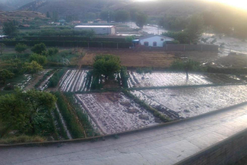 Las fuertes tormentas dejan al menos un desaparecido en Oliete