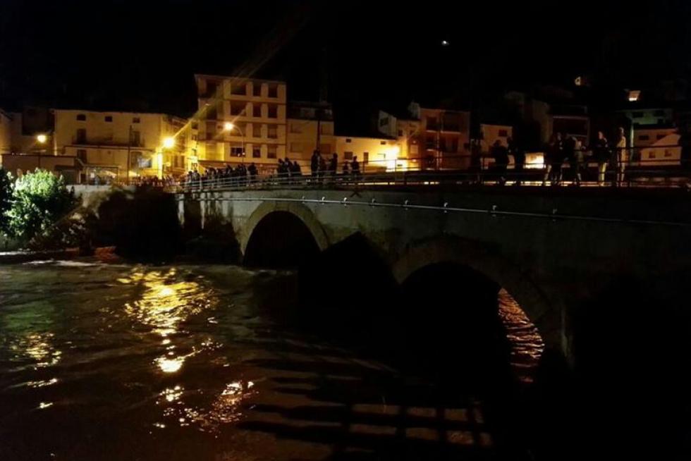 Las fuertes tormentas dejan al menos un desaparecido en Oliete