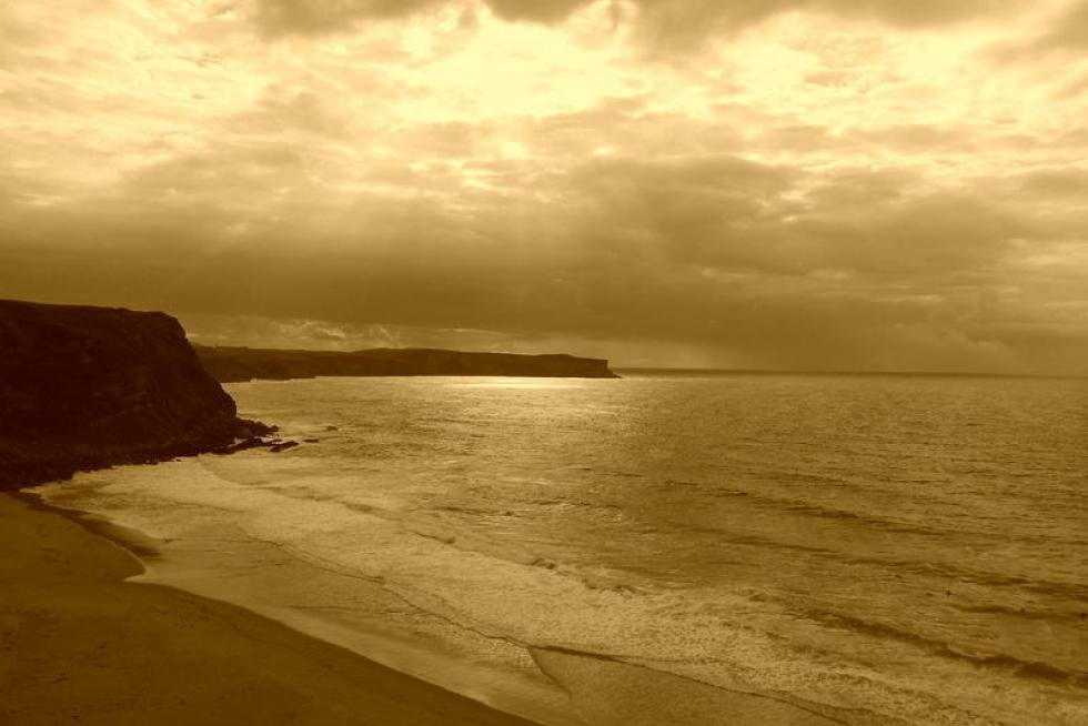 Playa de los locos, en Suances, Cantabria.