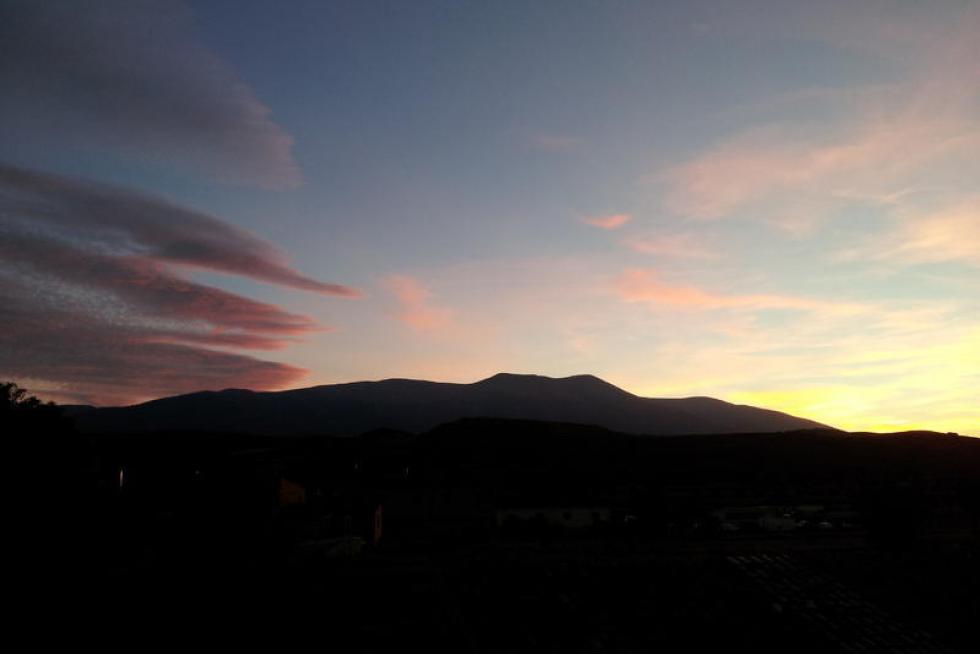 Atardecer en Moncayo. Alberto ferrández