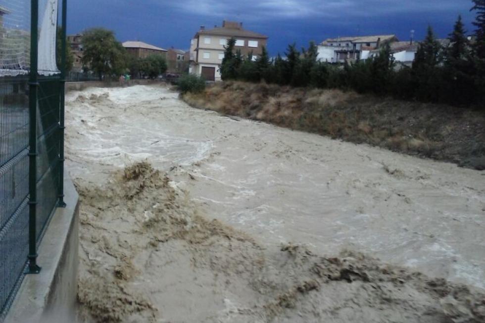 El río Riguel, a su paso por Sádabaq