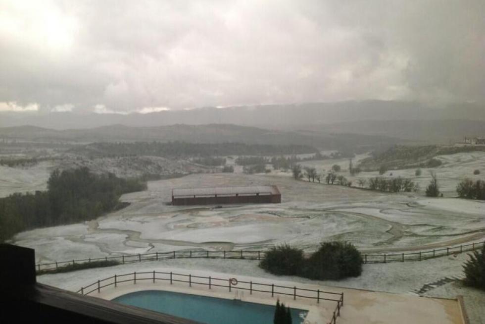 Granizada en Jaca