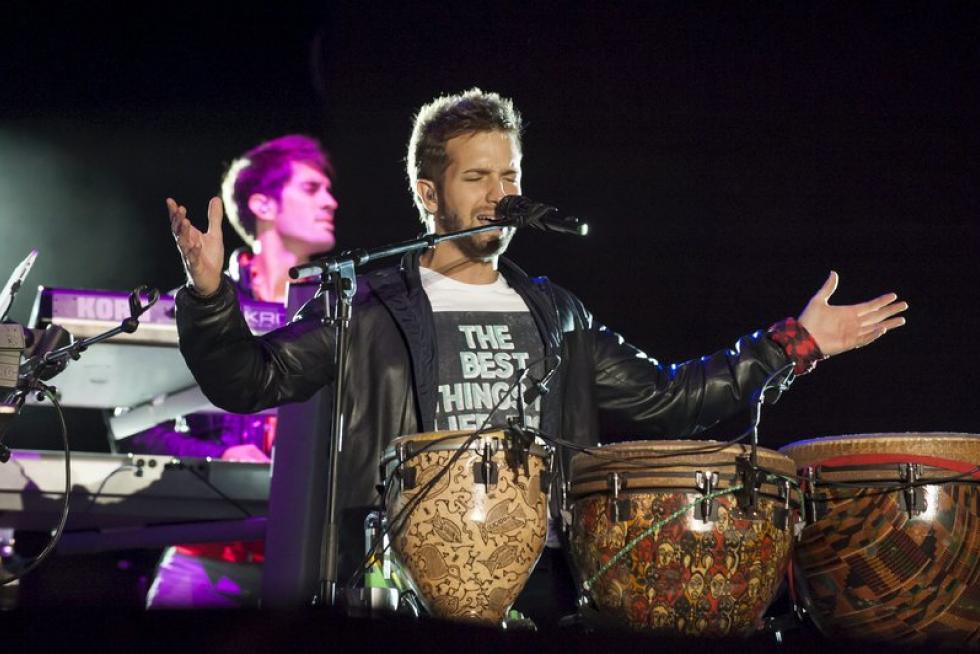Concierto de Pablo Alborán en la plaza del Pilar de Zaragoza