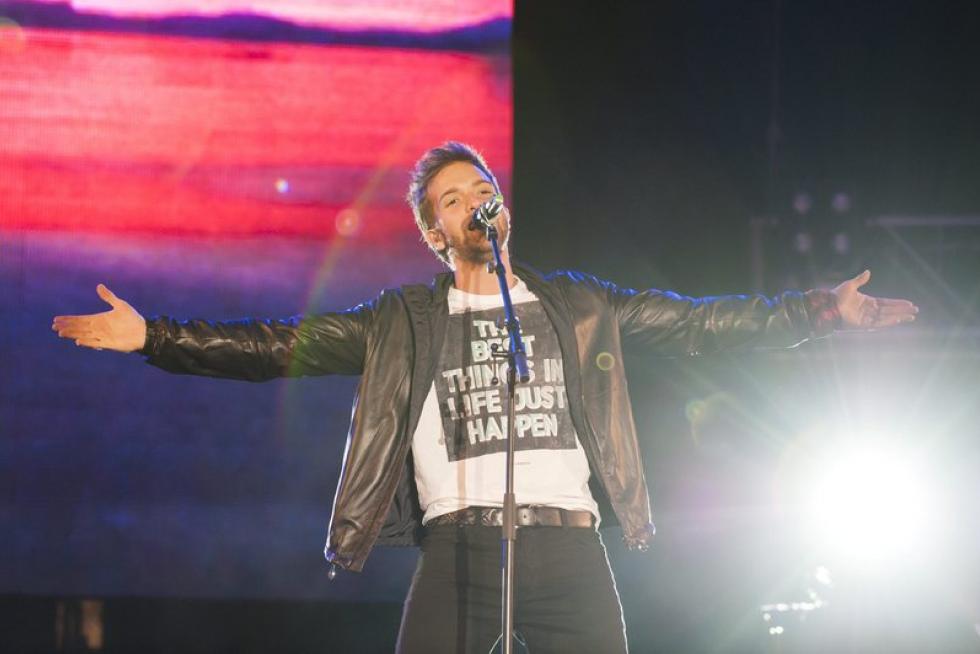 Concierto de Pablo Alborán en la plaza del Pilar de Zaragoza