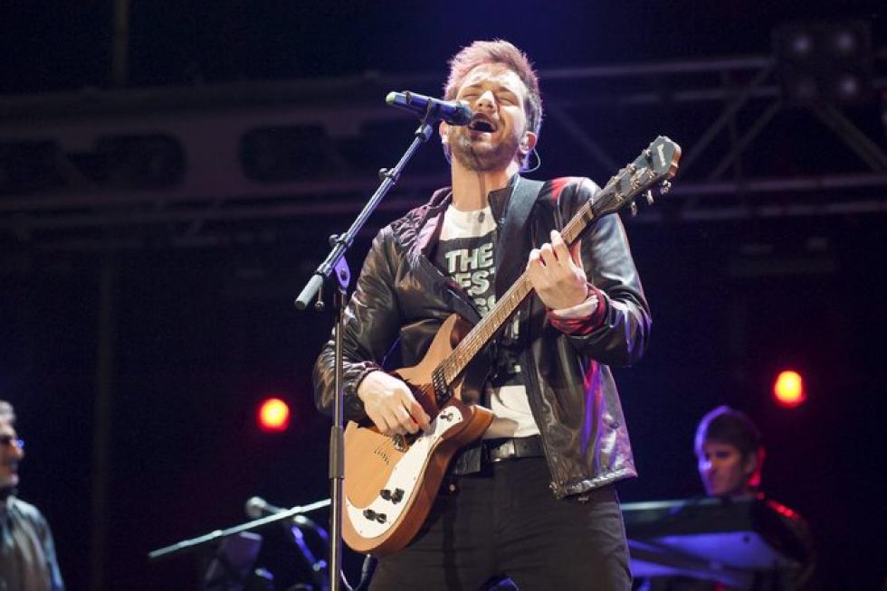 Concierto de Pablo Alborán en la plaza del Pilar de Zaragoza