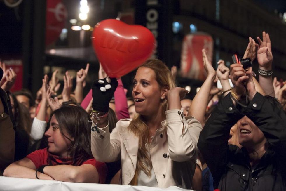 Concierto de Pablo Alborán en la plaza del Pilar de Zaragoza
