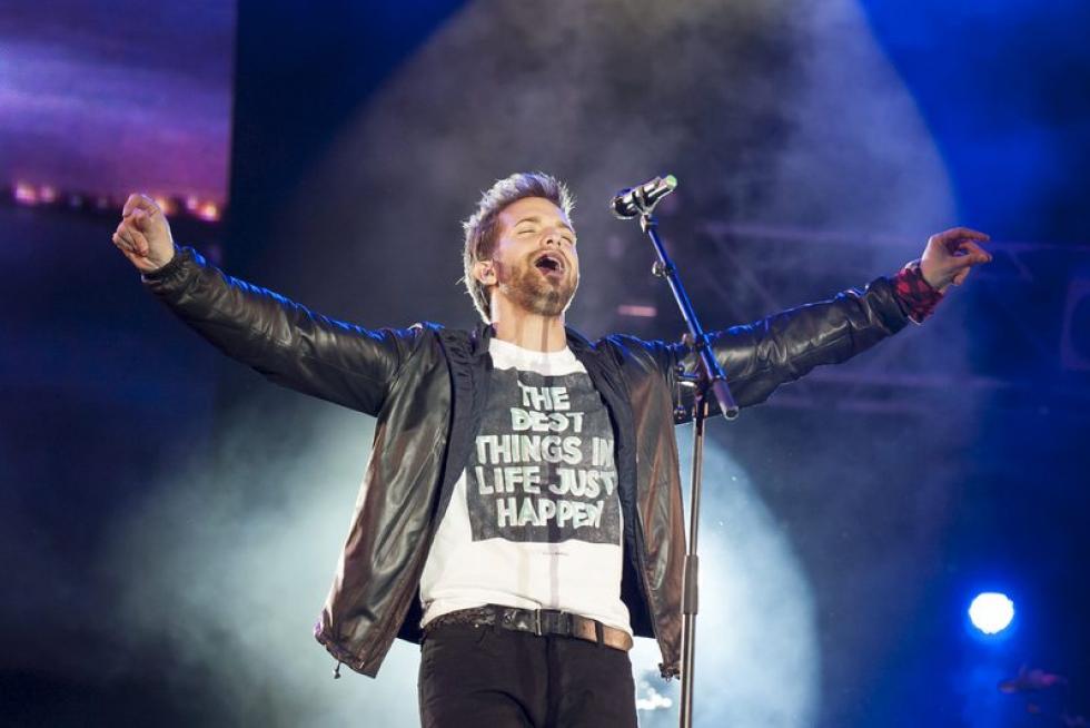 Concierto de Pablo Alborán en la plaza del Pilar de Zaragoza